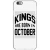 kings are born in october iPhone 6/6s Case