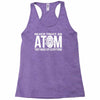 never trust an atom   make up everything Racerback Tank