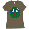who watches the pizza Ladies Fitted T-Shirt