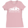 gearhead still plays with cars Ladies Fitted T-Shirt