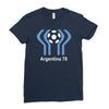 argentina 78 world cup 1978 retro football Ladies Fitted T-Shirt