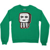 minecraft ghast drawing Crewneck Sweatshirt