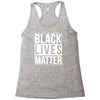 black lives matter Racerback Tank