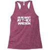 childrens ask me about my t rex flip Racerback Tank