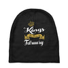 kings are born in february Baby Beanies