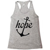 hope anchor religious Racerback Tank