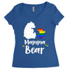 mama bear gay pride Women's Triblend Scoop T-shirt