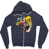 super fighting kart Zipper Hoodie