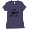 guns don't kill people, i kill people t shirt Ladies Fitted T-Shirt