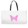 breast cancer butterfly Weekender Totes