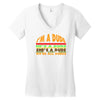 i'm a dude Women's V-Neck T-Shirt