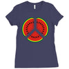 watermelon peace sign Ladies Fitted T-Shirt