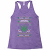 smoke weed ugly sweater Racerback Tank