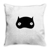 black owl Throw Pillow
