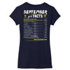 September Girl Facts Virgo Women's V-Neck T-Shirt