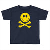 smiley pirate skull and crossbones Toddler T-shirt
