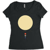 minimal solar system Women's Triblend Scoop T-shirt