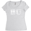 fishing   problem solved mens funny Women's Triblend Scoop T-shirt