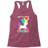 look it's a magical fck unicorn funny Racerback Tank