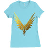 the fly bird   maverick jake paul   gold Ladies Fitted T-Shirt