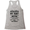 Dear Auntie, Thanks For Being My Aunt Racerback Tank