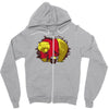 the real pooh Zipper Hoodie