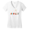 how they died Women's V-Neck T-Shirt