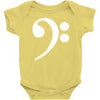 bass cleff funny Baby Bodysuit