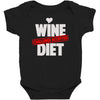 wine diet challenge accepted Baby Bodysuit
