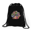 donut hungry Drawstring Bags