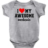 i love my awesome mechanic Baby Onesie