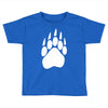large bear paw print crew neck long sleeve Toddler T-shirt
