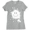 mud splatter smiley face smile forrest gump movie Ladies Fitted T-Shirt