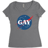 Nasa Parody Gay Women's Triblend Scoop T-shirt