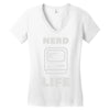 nerd life is the best life Women's V-Neck T-Shirt