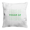 Vegan Af Throw Pillow