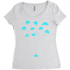 space invaders Women's Triblend Scoop T-shirt