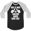 this is what an amazing auntie looks like 3/4 Sleeve Shirt