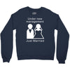under new management   just married Crewneck Sweatshirt