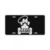 personalized paw halo License Plate