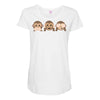 new! monkey Maternity Scoop Neck T-shirt