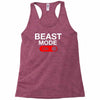 beast mode activated Racerback Tank