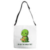 ninja diet (green) Adjustable Strap Totes