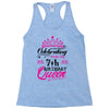 Celebrating With the 7th Birthday Queen Racerback Tank