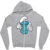 three apples tall Zipper Hoodie