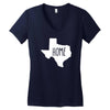 home texas outline Women's V-Neck T-Shirt