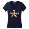 Survivor Of Uterine Cancer Women's V-Neck T-Shirt