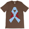 stomach cancer ribbon and rose T-Shirt