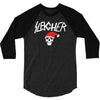 sleigher metal style xmas 3/4 Sleeve Shirt