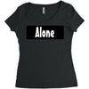 alone anymore Women's Triblend Scoop T-shirt